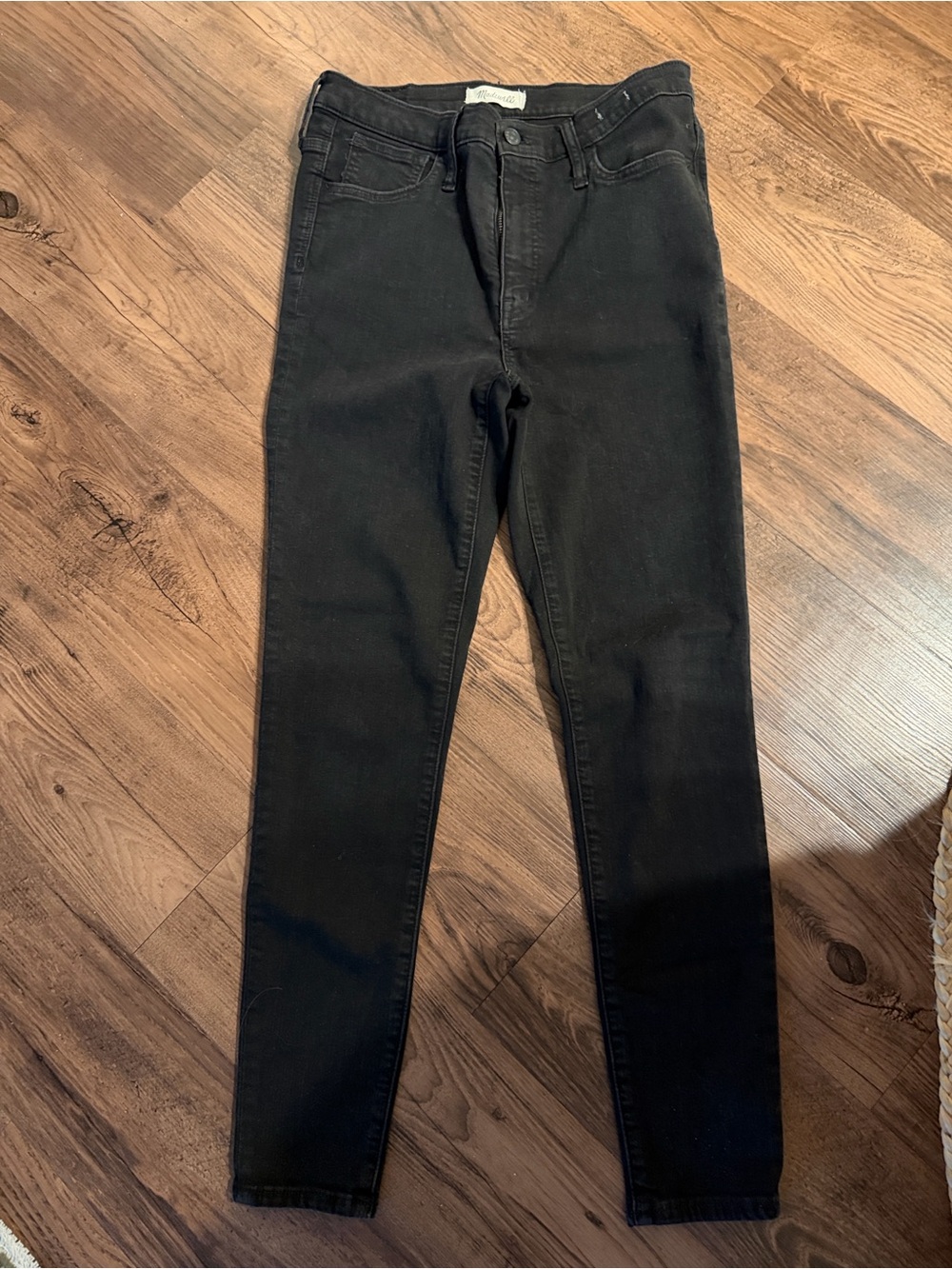 Madewell Black High-Rise Skinny Jeans